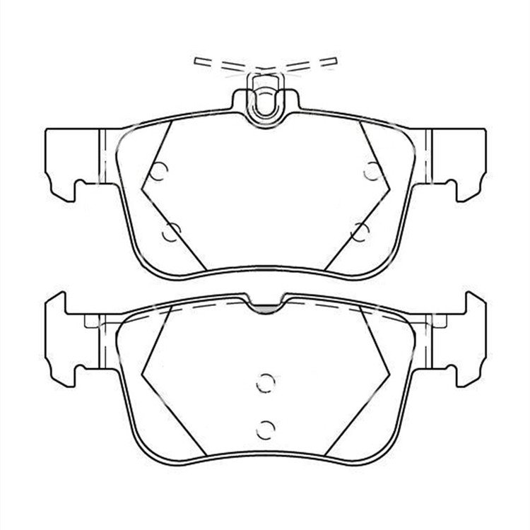 D1833 OEM DG9Z-2200-F Car Brake Pad for Ford fusion Edge and Lincoln MKZ Rear Brake Pads